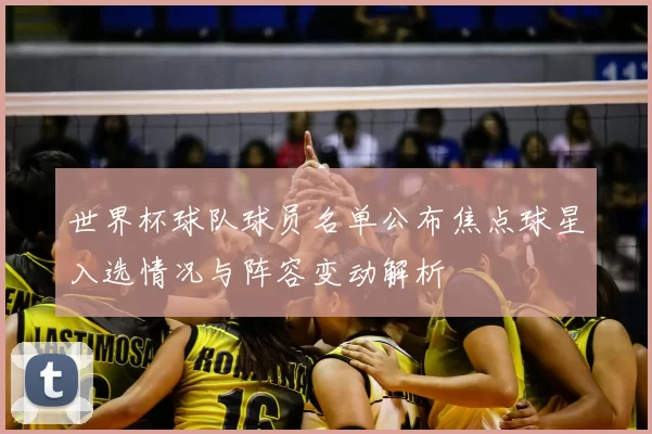 世界杯球队球员名单公布焦点球星入选情况与阵容变动解析
